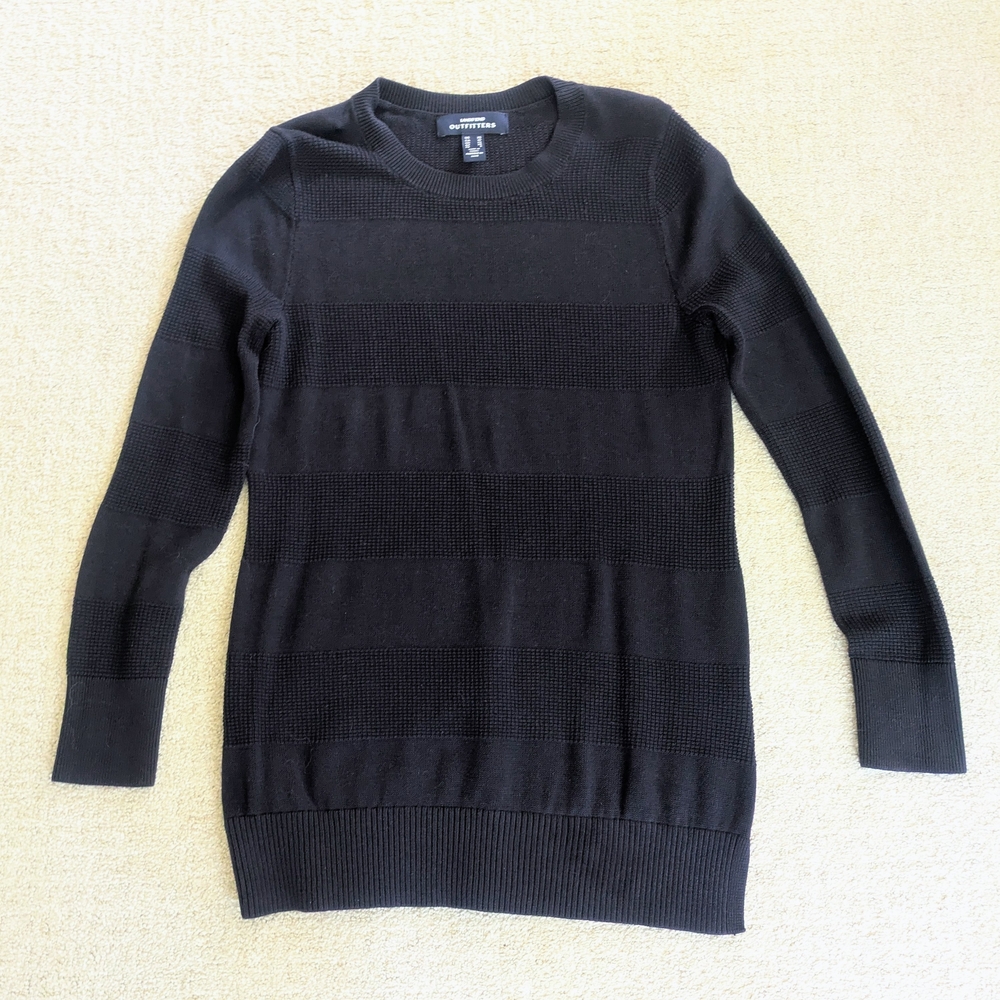 Lands' End Women's Navy Blue Crewneck Sweater